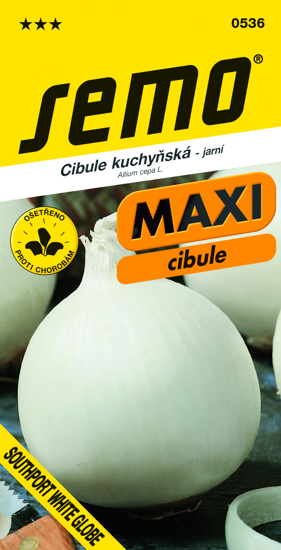 Cibuľa Southport white globe MAXI SEMO 0536