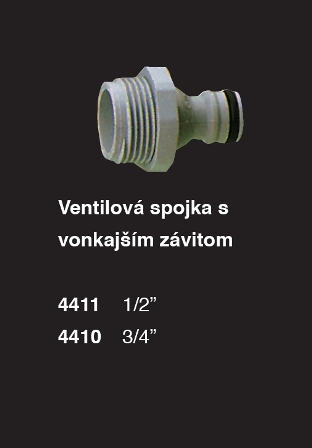 Ventilová spojka s vonk. záv. 1/2″ [25]