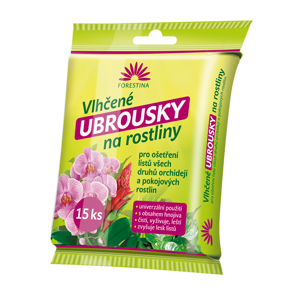 Vlhčené utierky na rastliny 15ks FORE [18]