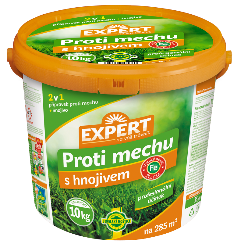 Expert proti machu s hnojivom nový 10kg vedro