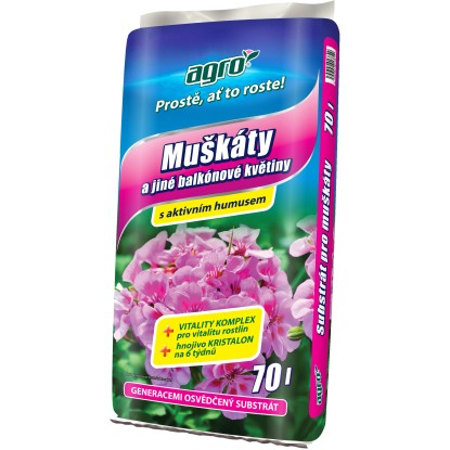 Substrát na muškáty 70l [36] AGRO